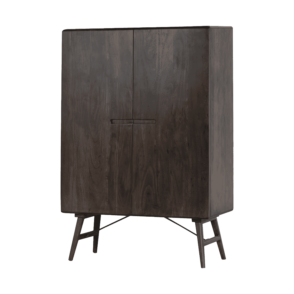 Tower Living Opbergkast 'Aura' Acaciahout, 150 x 100cm, kleur Espresso