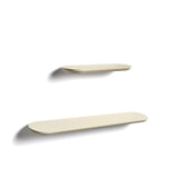 Kave Home Wandplank 'Arely' Set van 2 stuks, kleur Beige