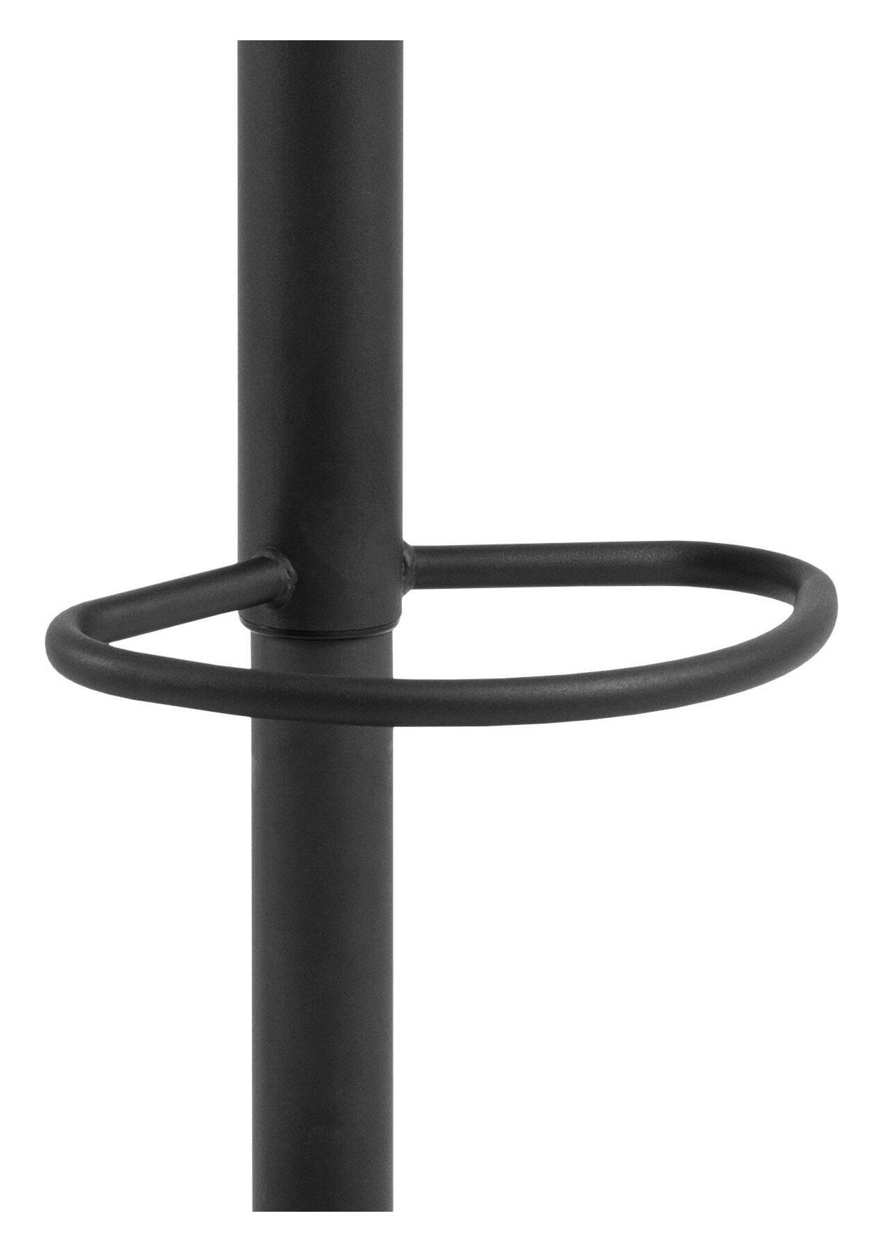 Bendt Draaibare Barkruk 'Ulysses' kleur Donkergrijs (zithoogte 68-89cm)