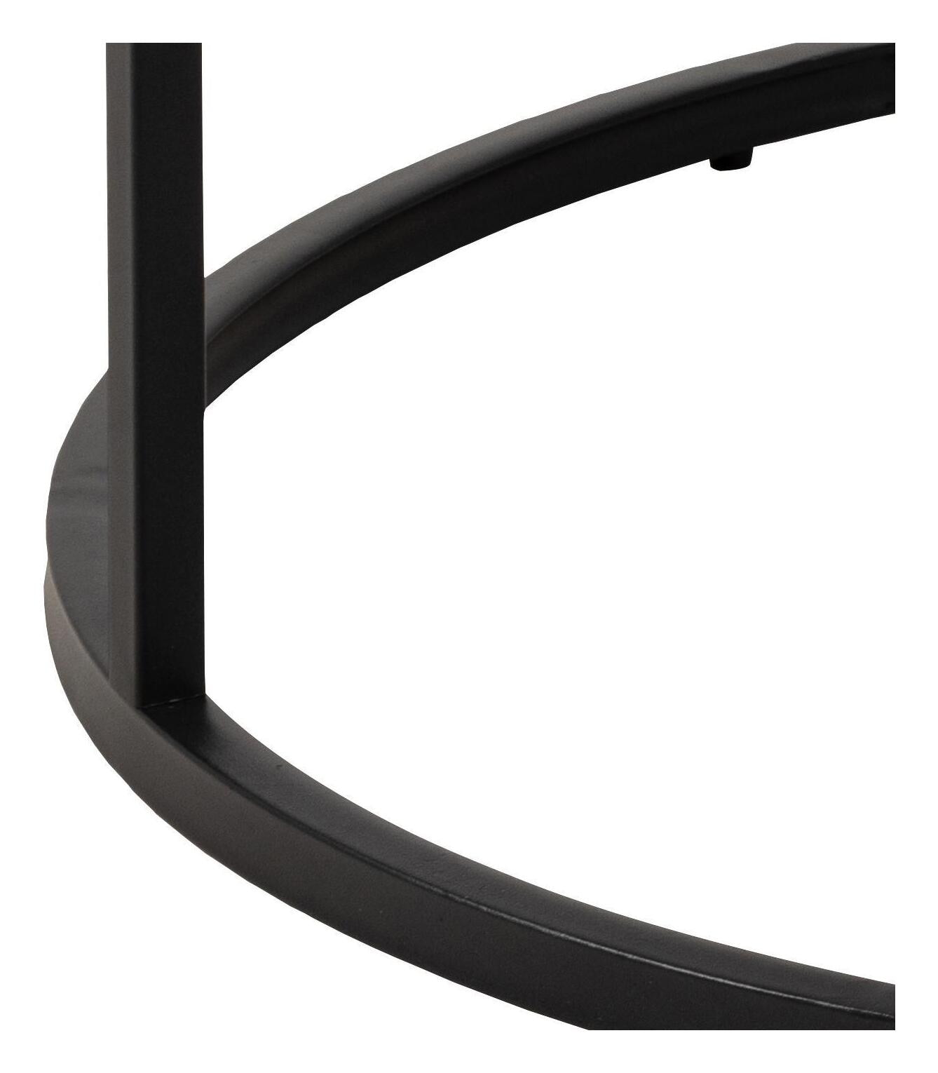 Bendt Ronde Salontafel 'Flemming' 80cm Marmerlook , kleur wit