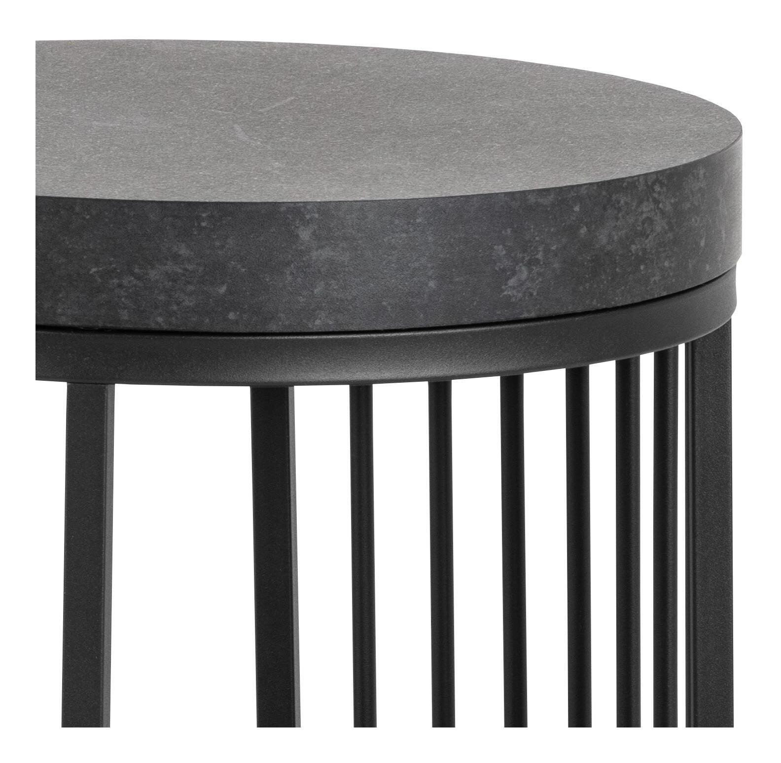 Bendt Rond Nachtkastje 'Esme' Marmerlook, 35cm