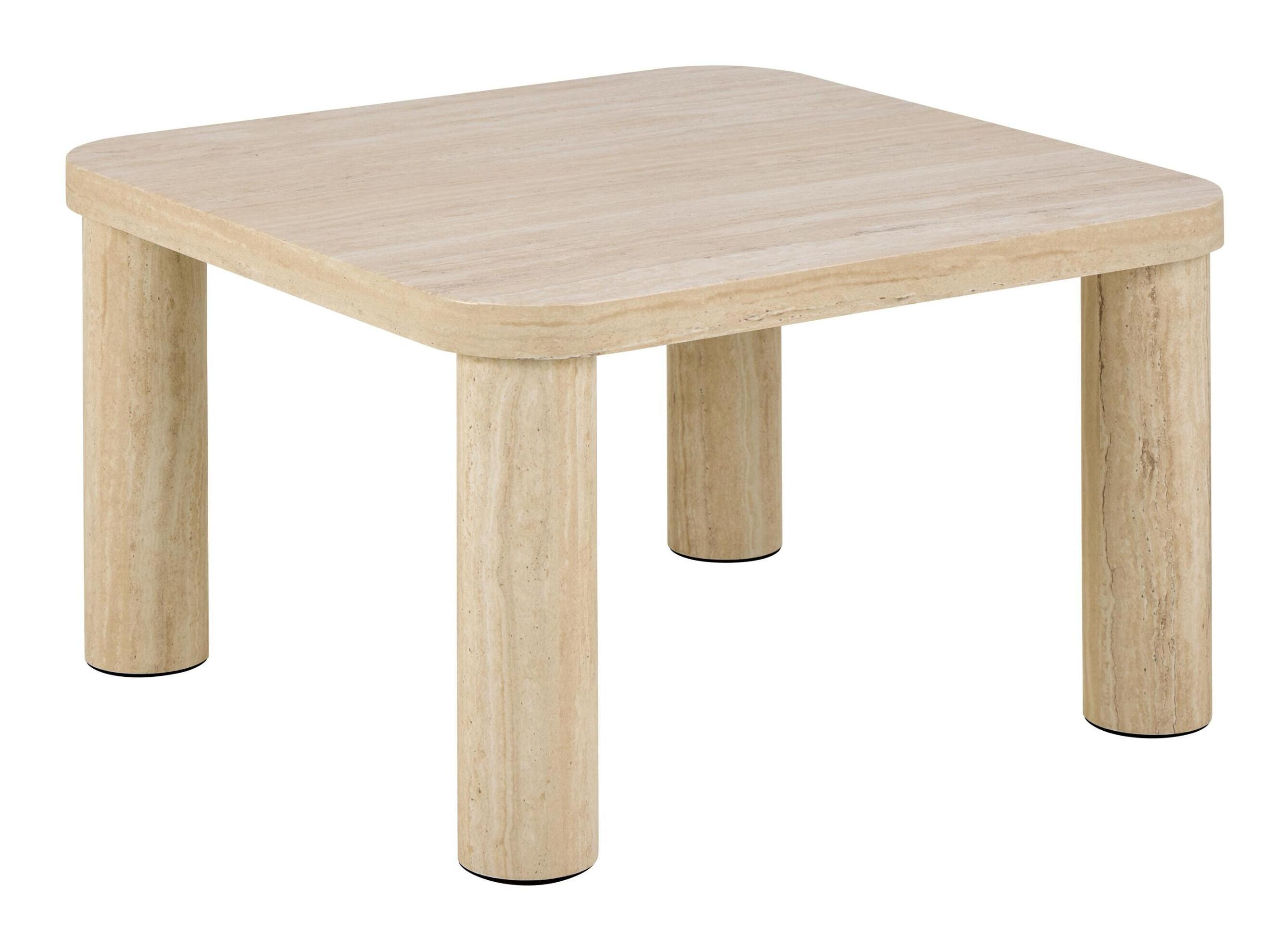 Bendt Salontafel Joaquim Travertinlook, 60 x 60cm - Beige