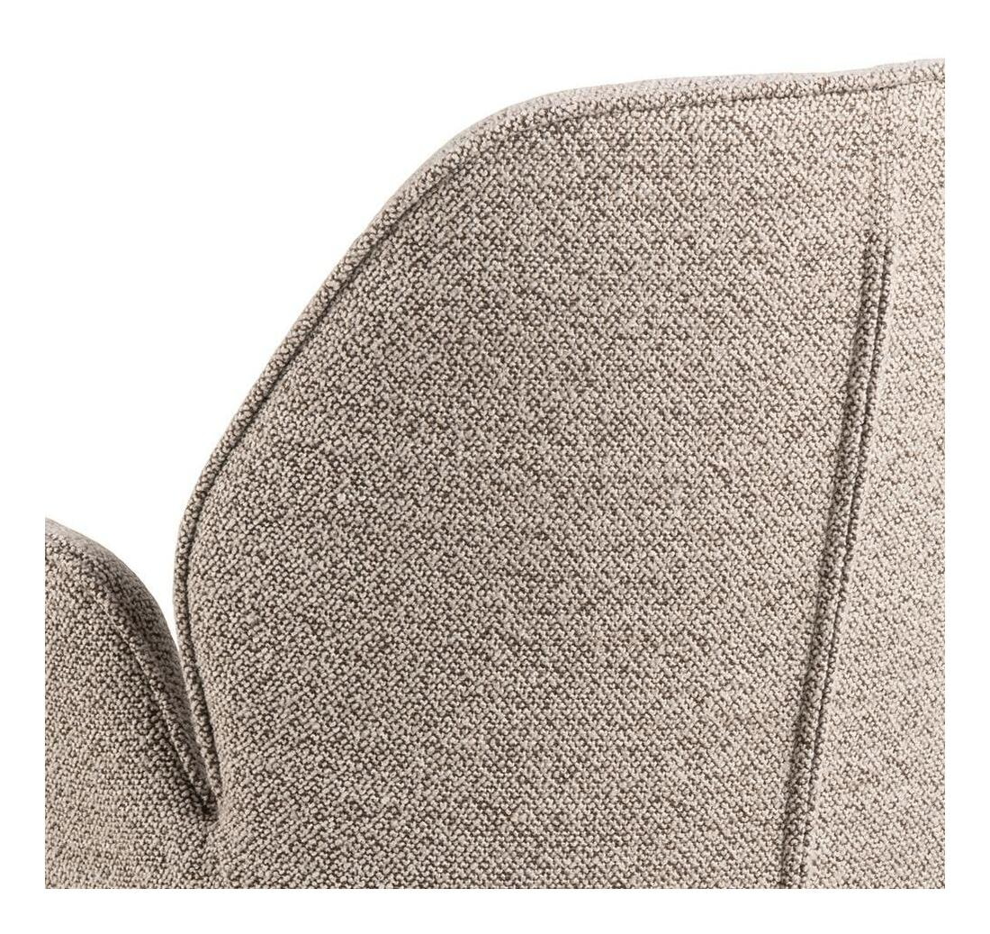 Bendt Draaibare Eetkamerstoel 'Chandler' Bouclé met armleuning, kleur Beige