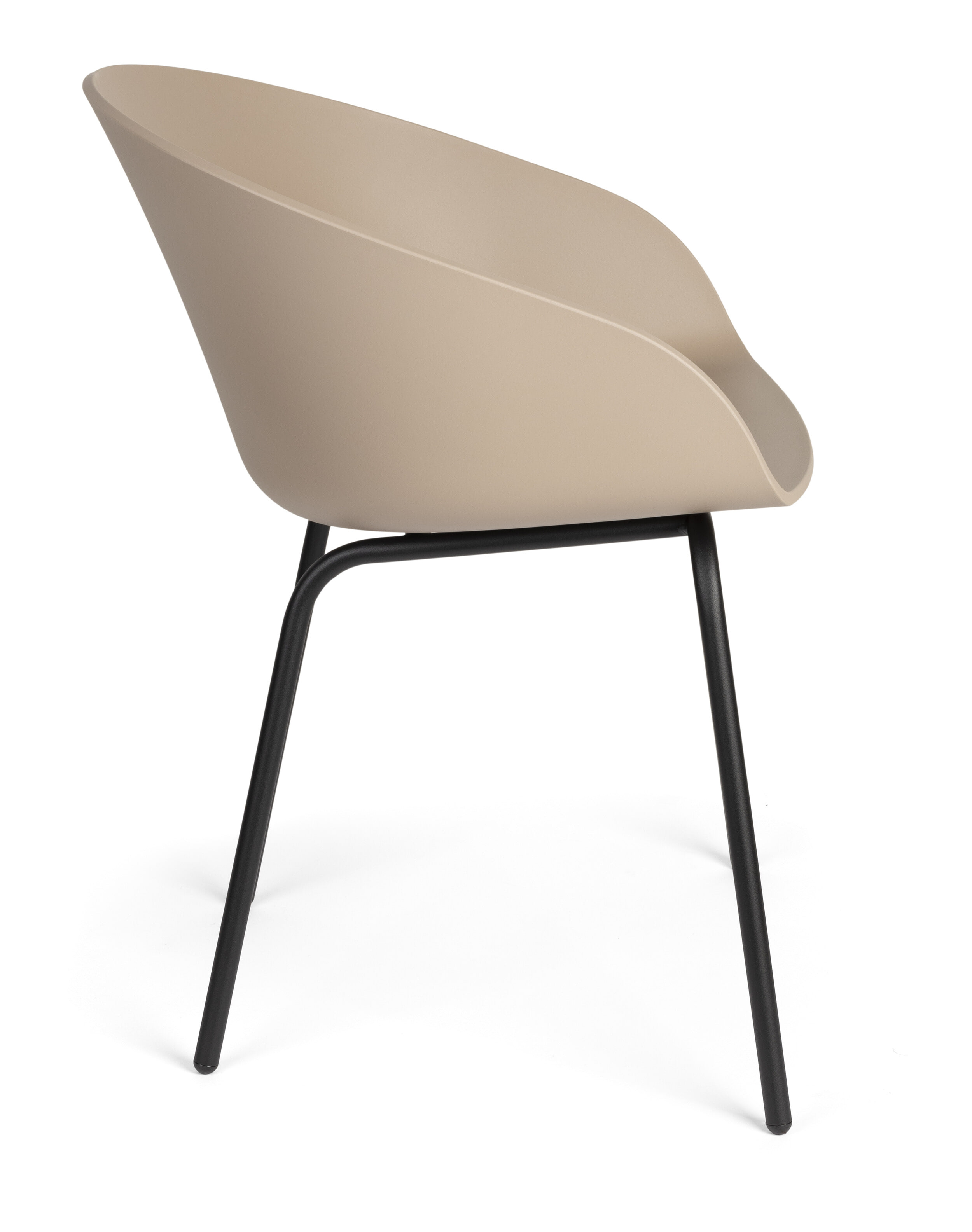 Zuiver Eetkamerstoel 'Void' Gerecycled PP, kleur Latte Brown