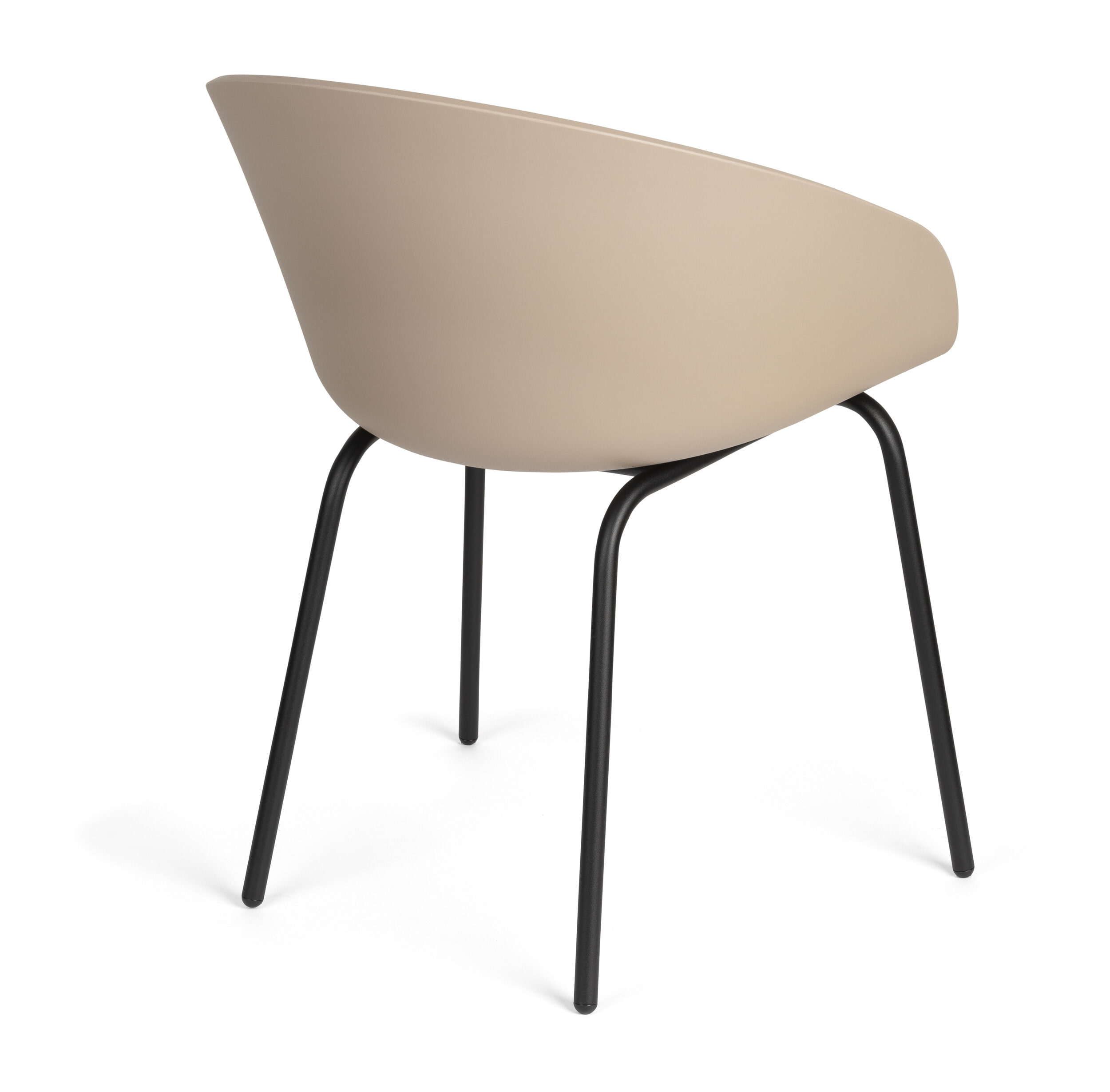 Zuiver Eetkamerstoel 'Void' Gerecycled PP, kleur Latte Brown