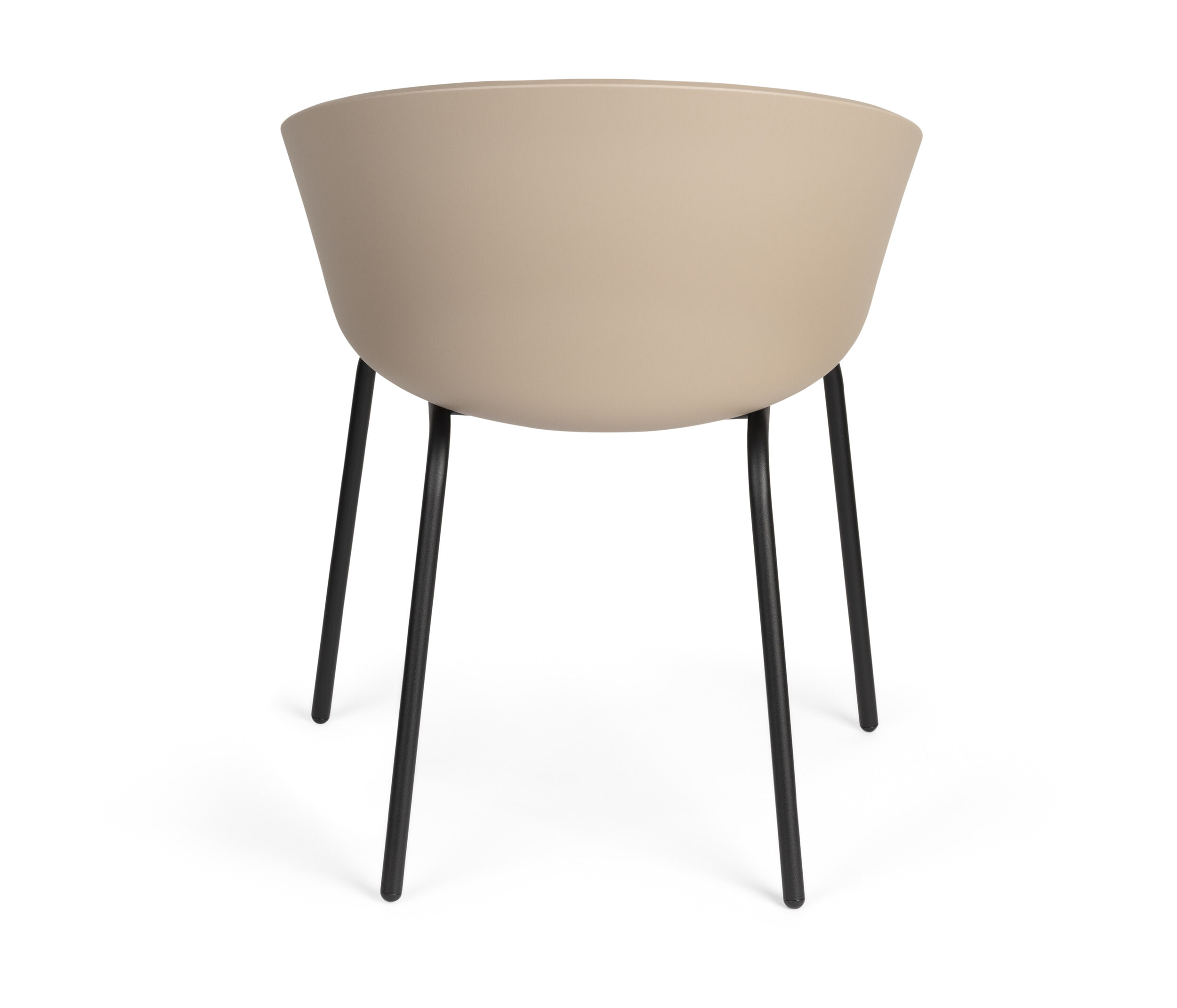 Zuiver Eetkamerstoel 'Void' Gerecycled PP, kleur Latte Brown