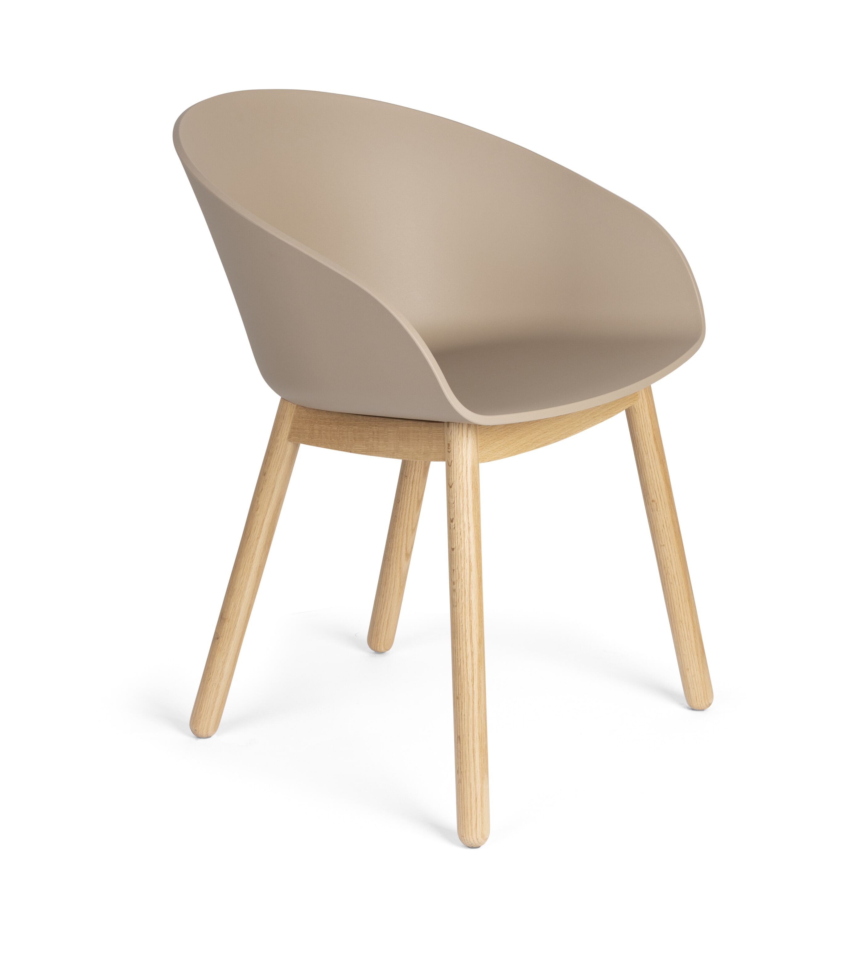 Zuiver Eetkamerstoel 'Void' Eiken en gerecycled PP