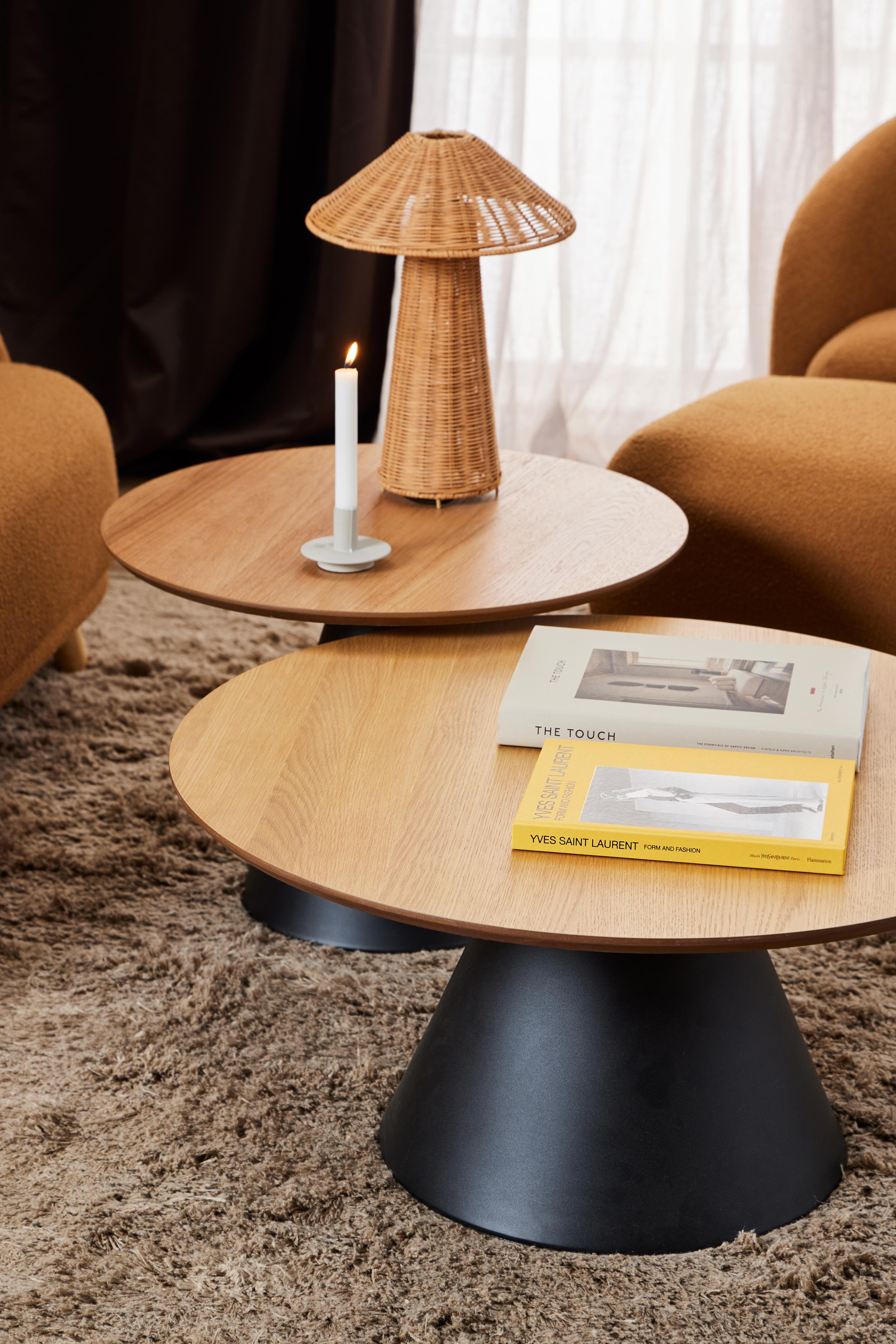 Bendt Ronde Salontafel 'Anemone' Eiken, 65cm