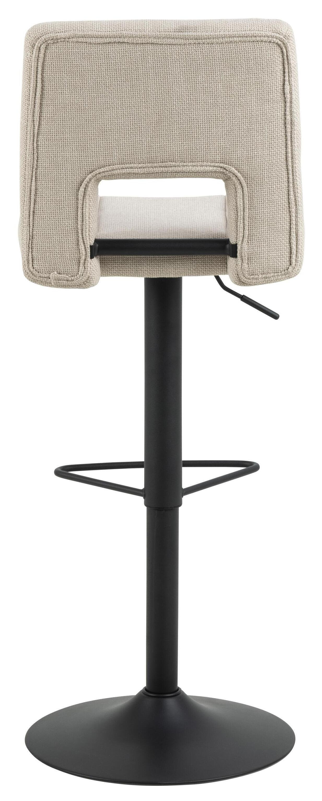 Bendt Verstelbare Barkruk 'Rut' kleur Beige (zithoogte 62-83cm)