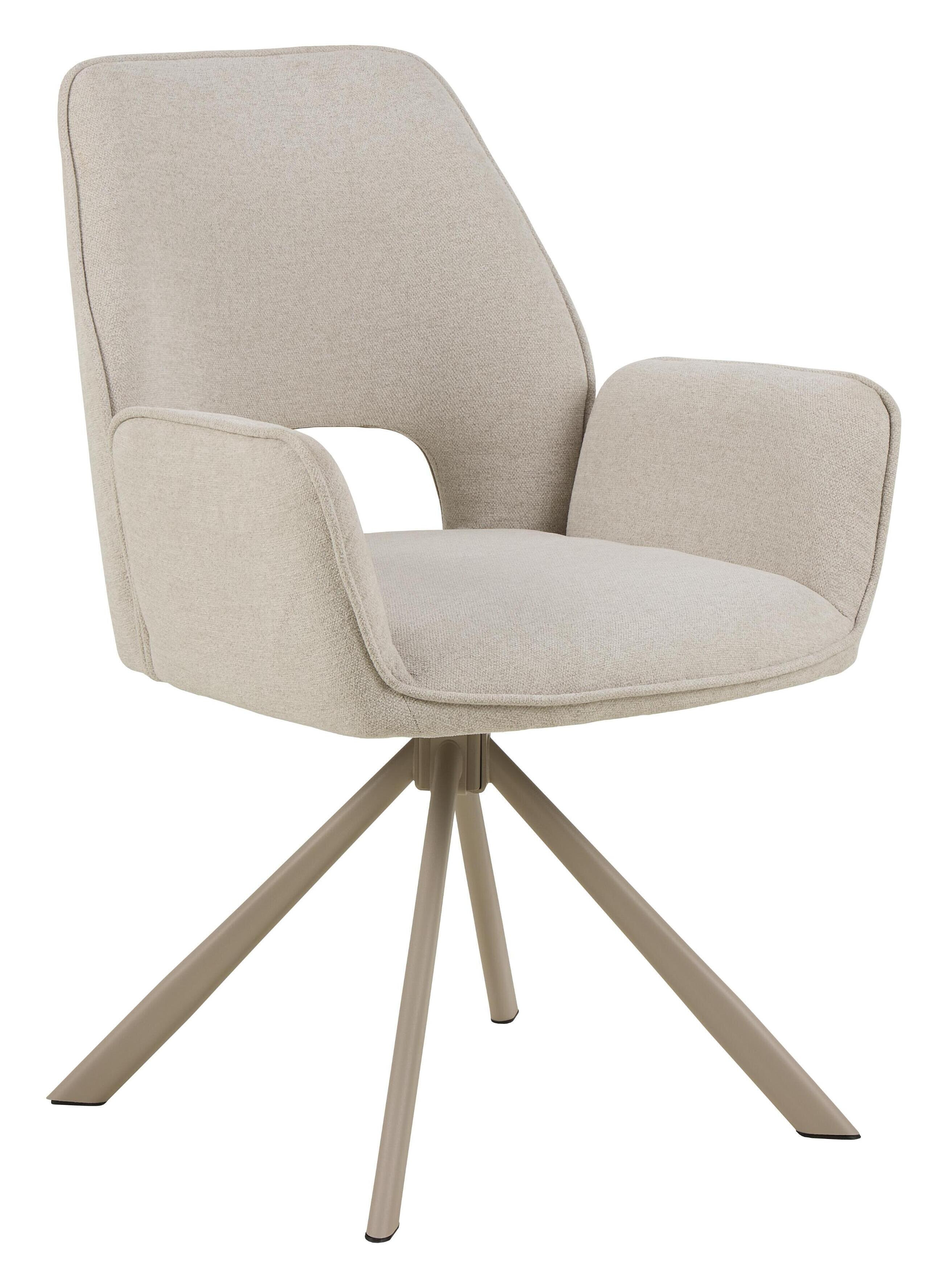 Bendt Draaibare Eetkamerstoel Jessen Chenille - Beige