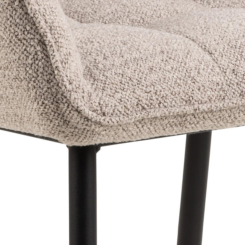 Bendt Eetkamerstoel 'Helena' Bouclé, kleur Beige