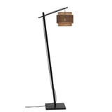 GOOD&MOJO Vloerlamp 'Bhutan' Bamboe, 150cm, kleur Zwart