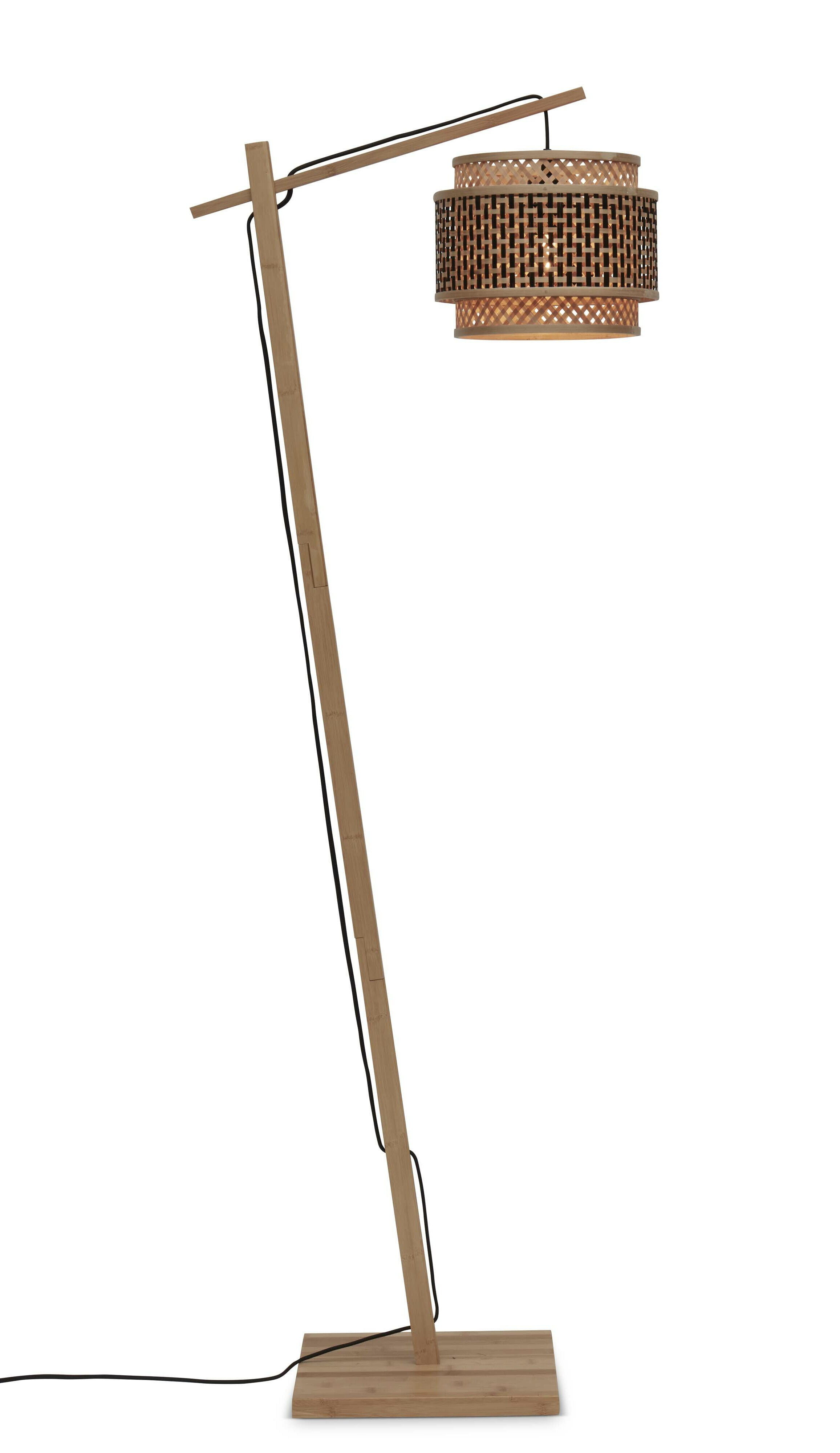 GOOD&MOJO Vloerlamp 'Bhutan' Bamboe, 150cm, kleur Naturel