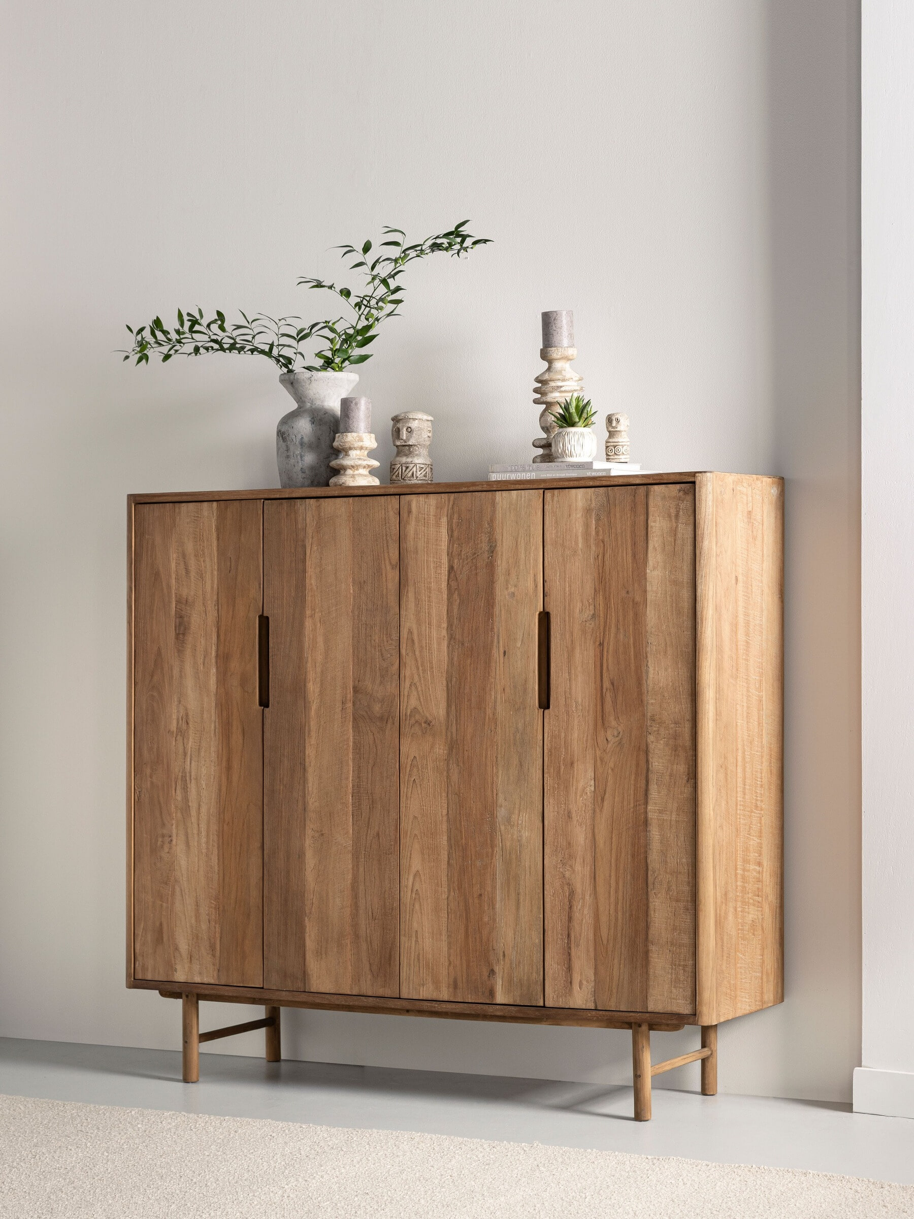 DTP Home Opbergkast 'Bliss' Teakhout, 140 x 130cm