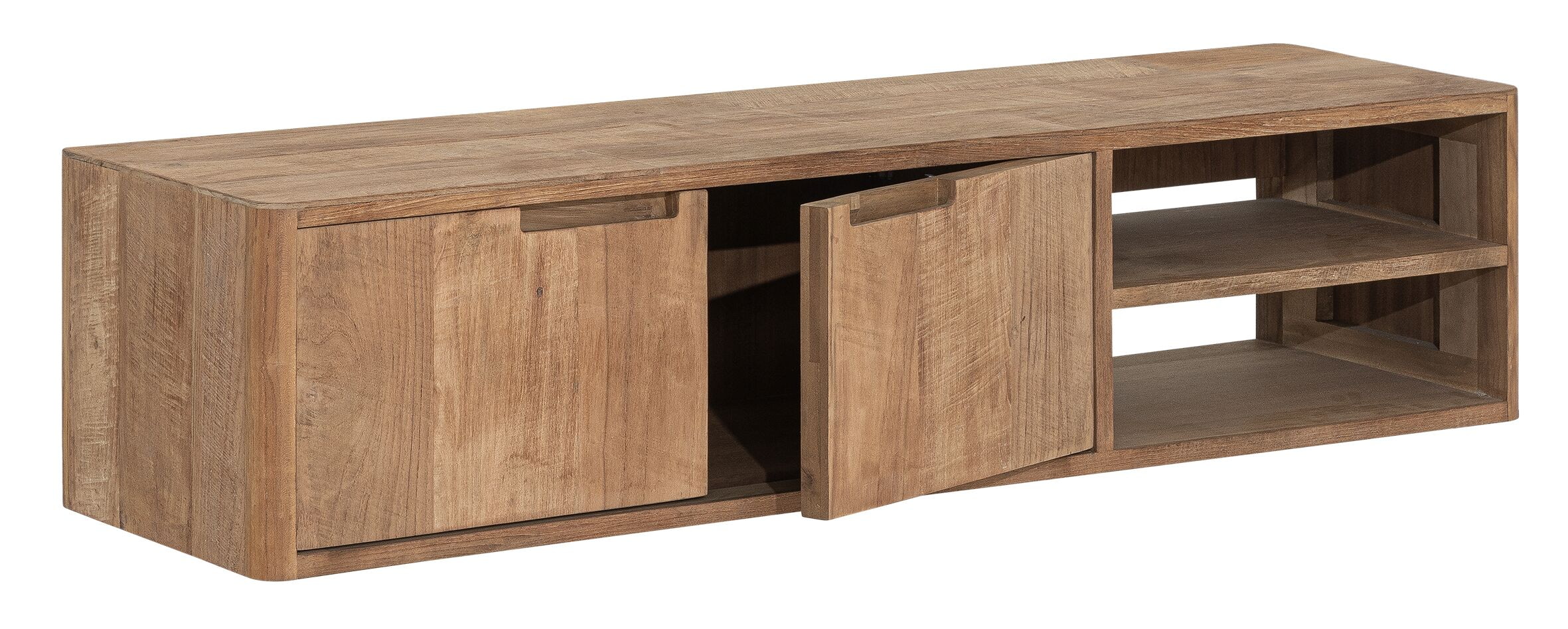 DTP Home Zwevend TV-meubel 'Bliss' Teakhout, 130cm