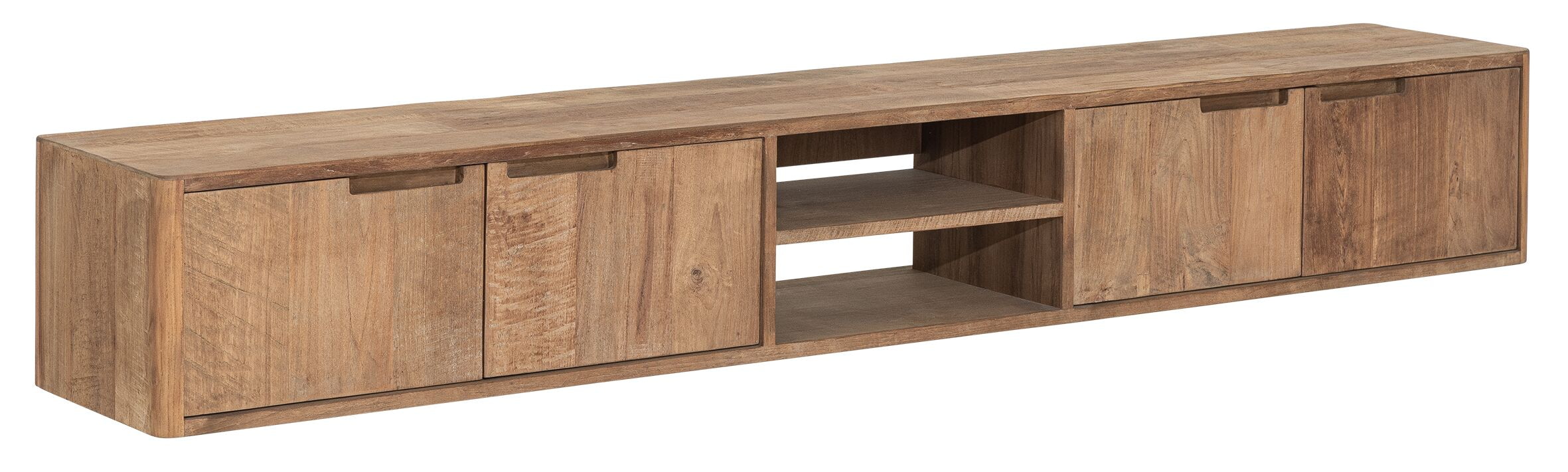 DTP Home Zwevend TV-meubel 'Bliss' Teakhout, 210cm