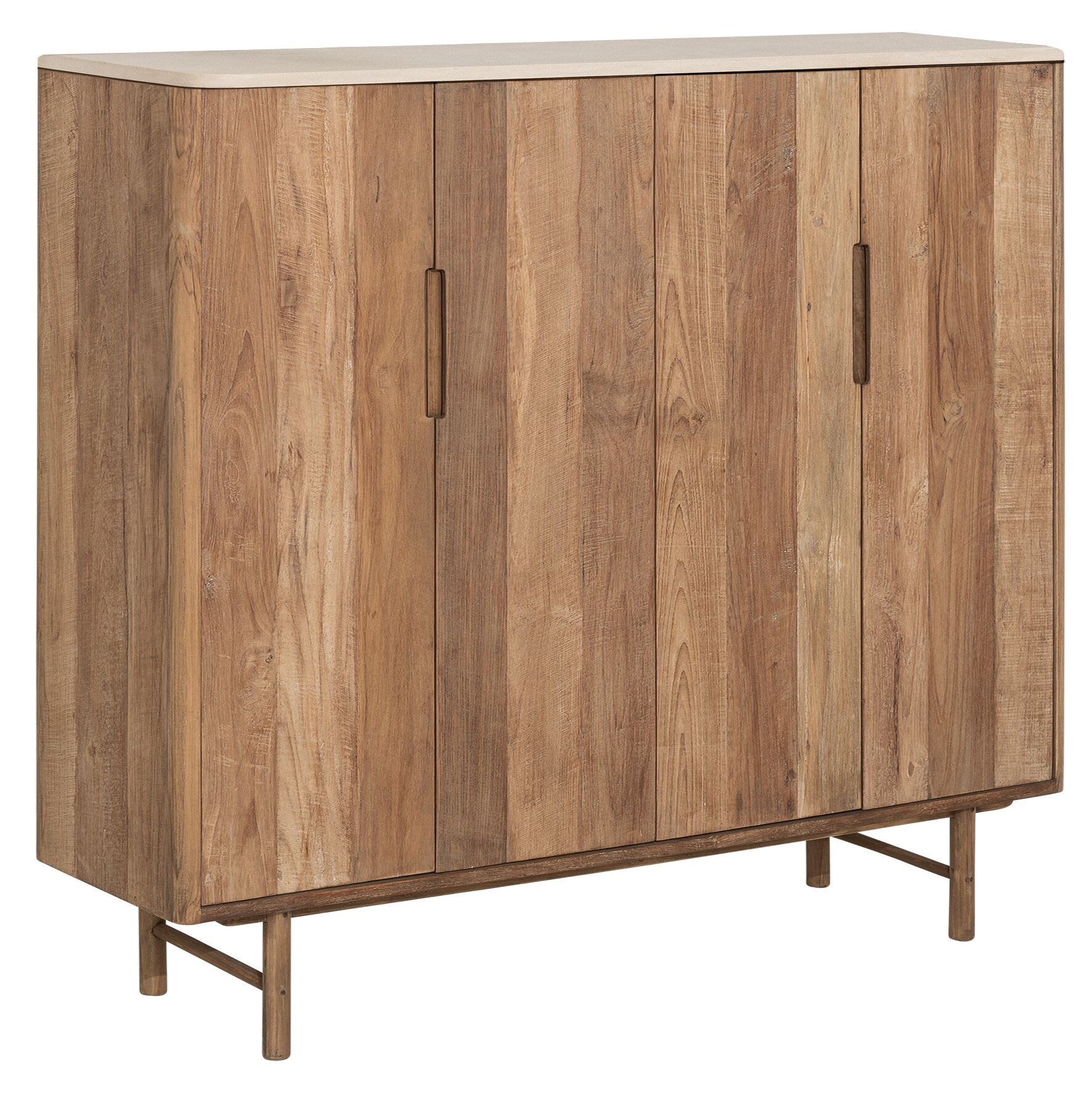 DTP Home Opbergkast 'Bliss' Mortex Teakhout, 140 x 130cm