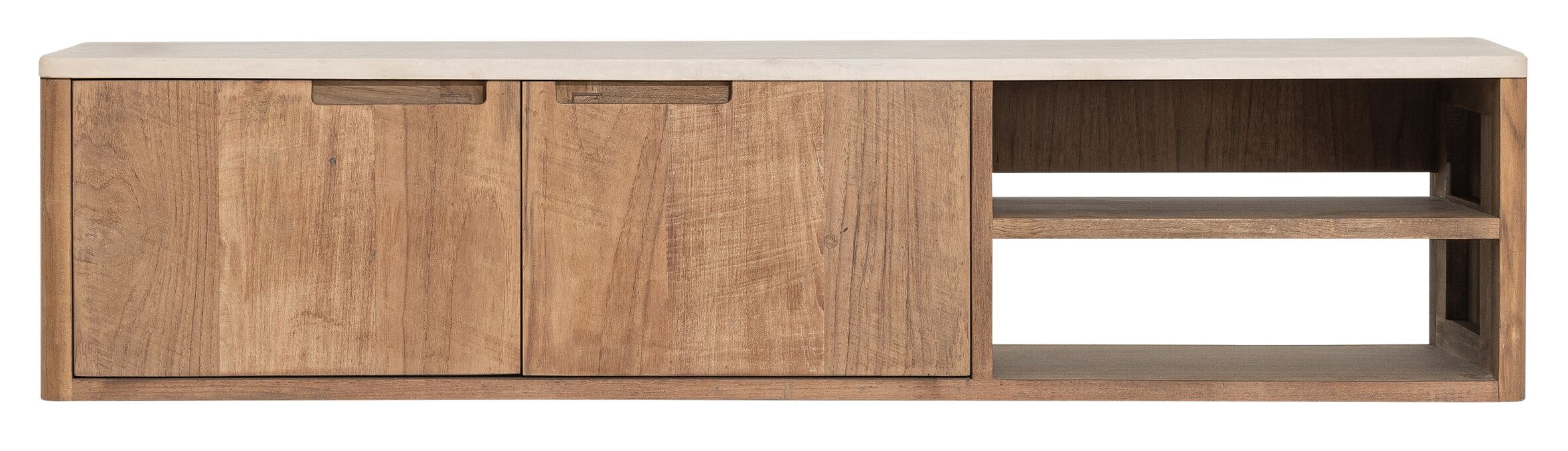 DTP Home Zwevend TV-meubel 'Bliss' Mortex Teakhout, 130cm