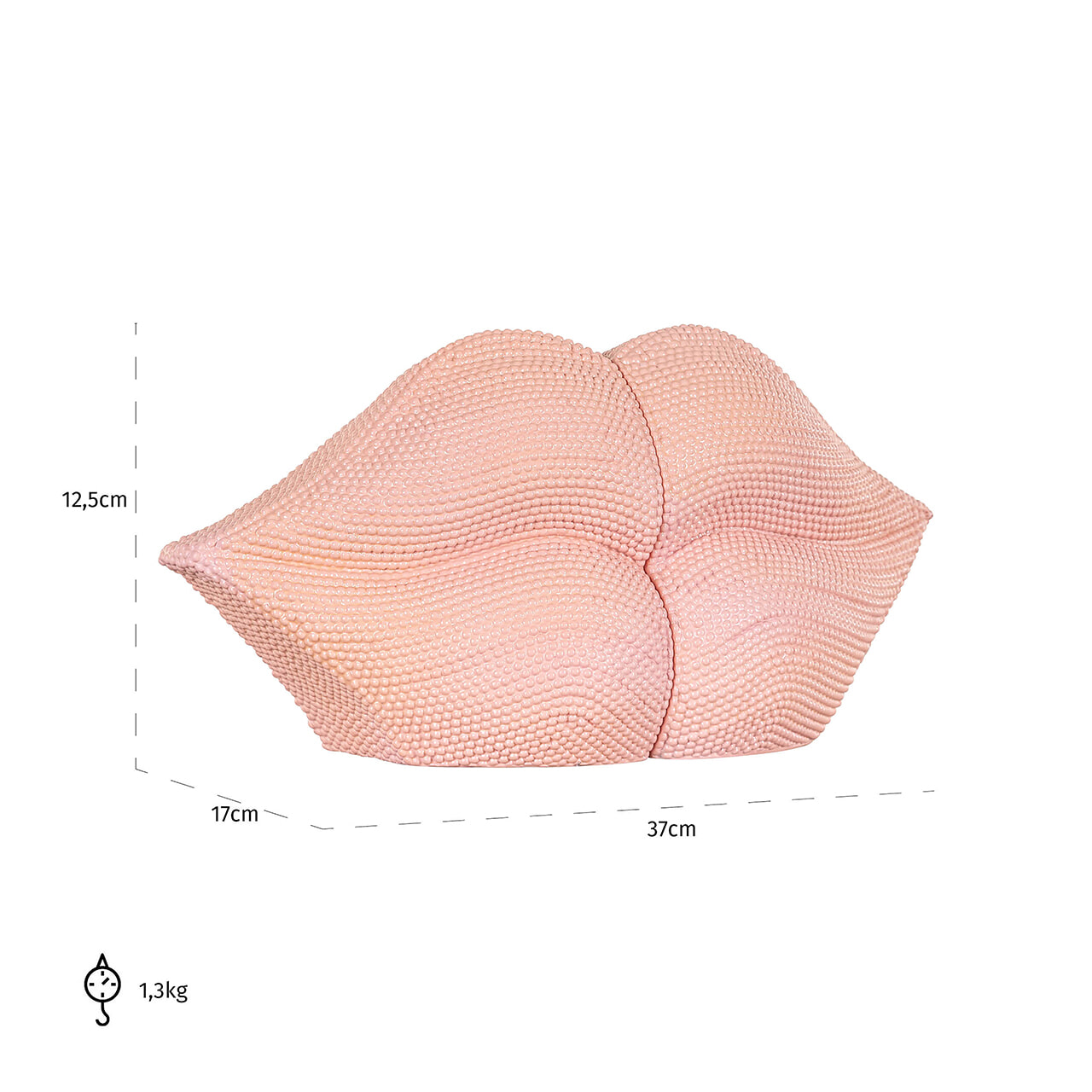 Richmond Boekenstandaard 'Kiss' kleur Roze