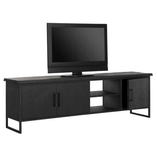 DTP Home TV-meubel 'Beam' Teakhout, 180cm, kleur Zwart