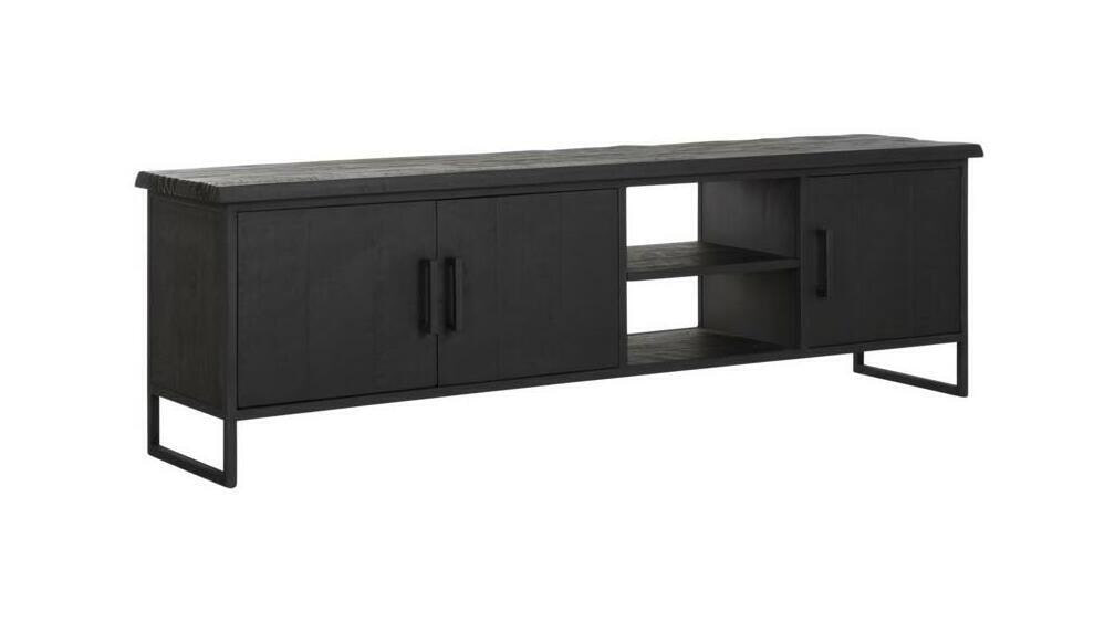DTP Home TV-meubel Beam Teakhout, 180cm - Zwart