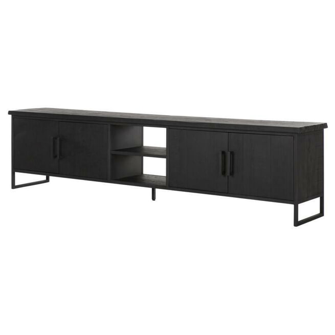 DTP Home TV-meubel 'Beam' Teakhout, 220cm, kleur Zwart