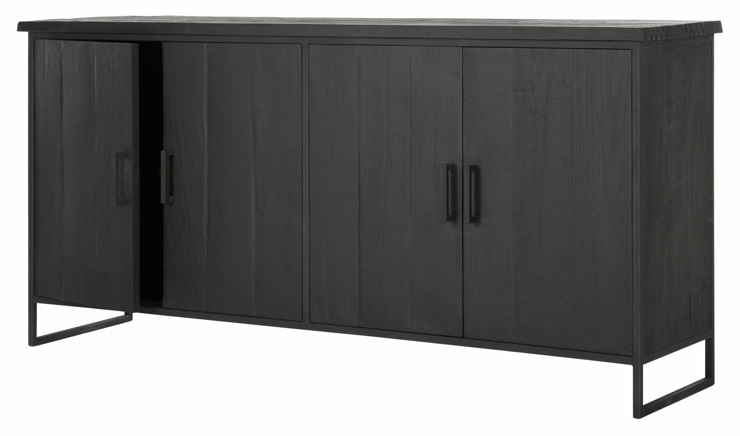 DTP Home Dressoir 'Beam' Teakhout, 190cm, kleur Zwart