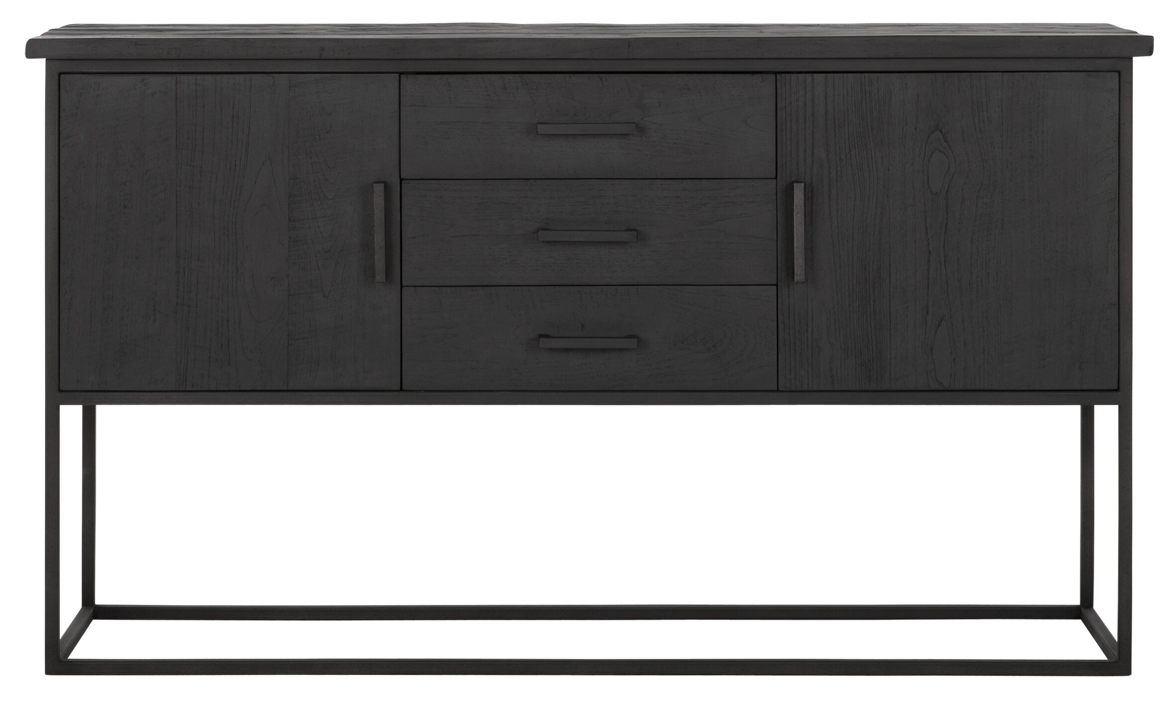 DTP Home Dressoir 'Beam' Teakhout, 158cm, kleur Zwart
