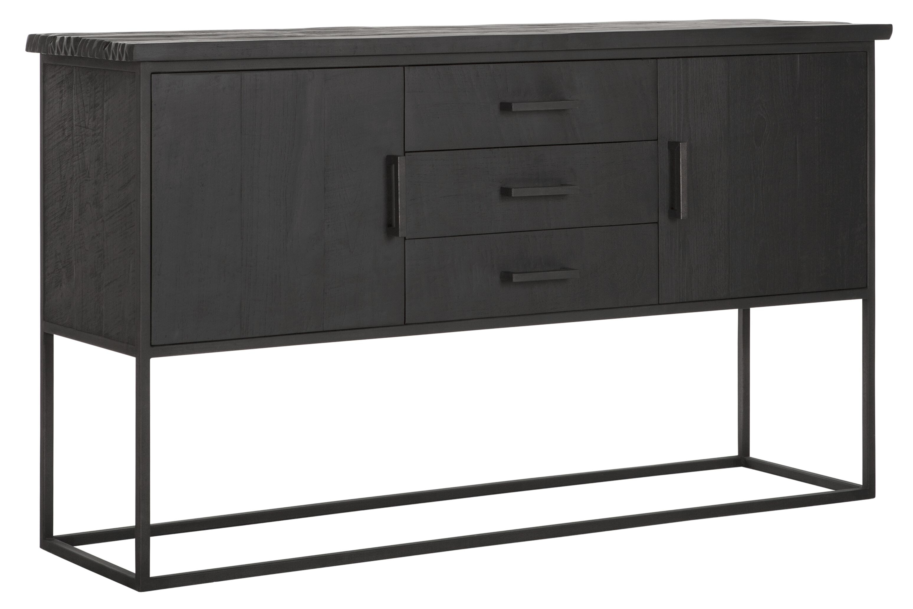 DTP Home Dressoir 'Beam' Teakhout, 158cm, kleur Zwart