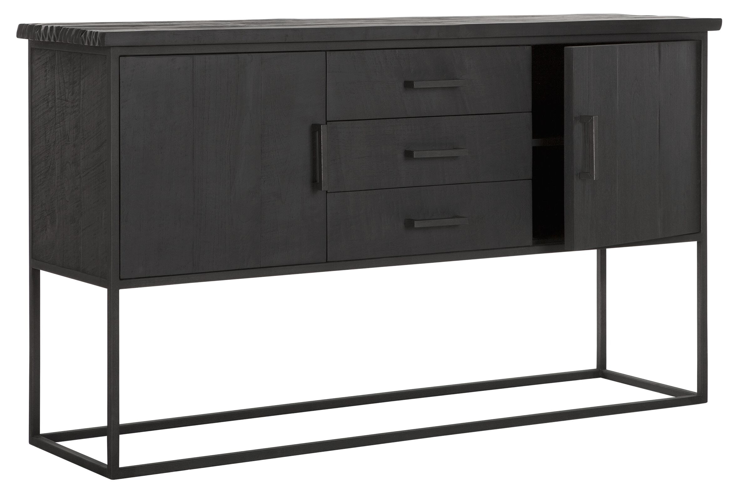 DTP Home Dressoir 'Beam' Teakhout, 158cm, kleur Zwart