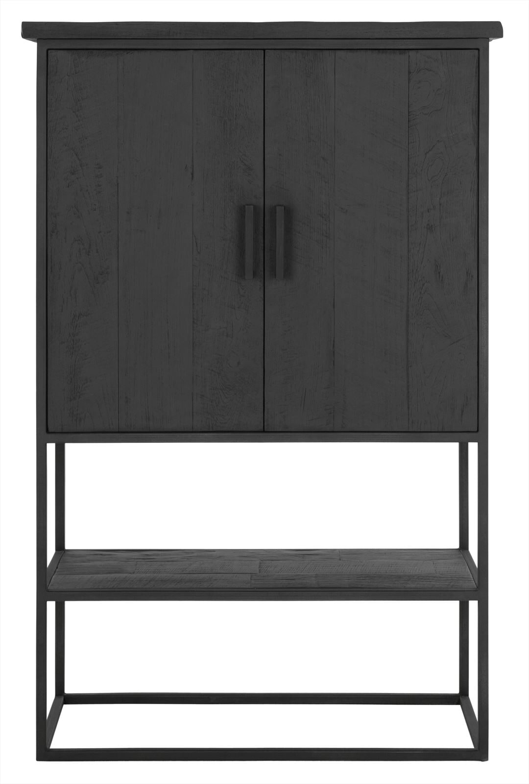 DTP Home Opbergkast 'Beam' Teakhout, 140 x 90cm, kleur Zwart