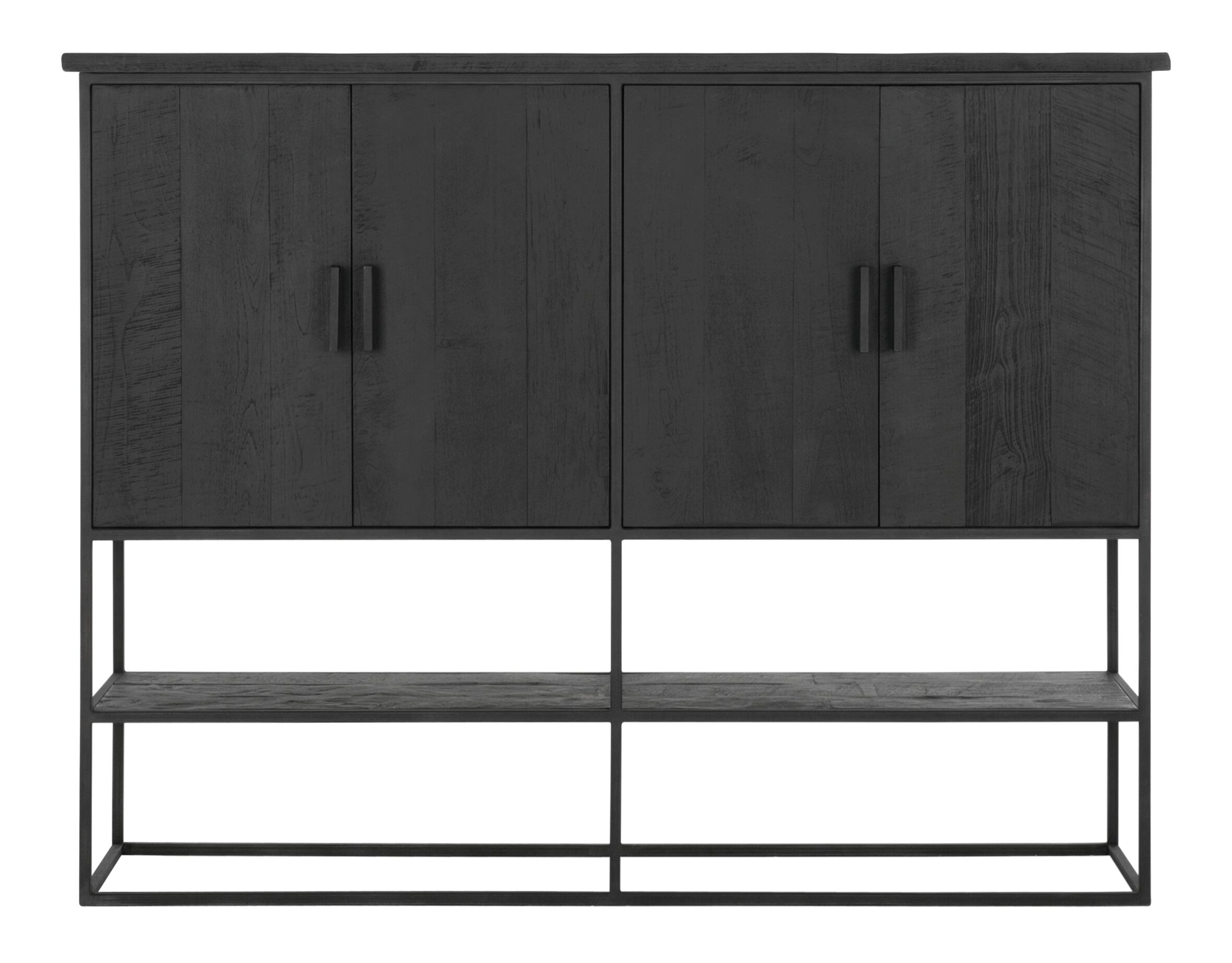 DTP Home Opbergkast 'Beam' Teakhout, 180 x 140cm, kleur Zwart