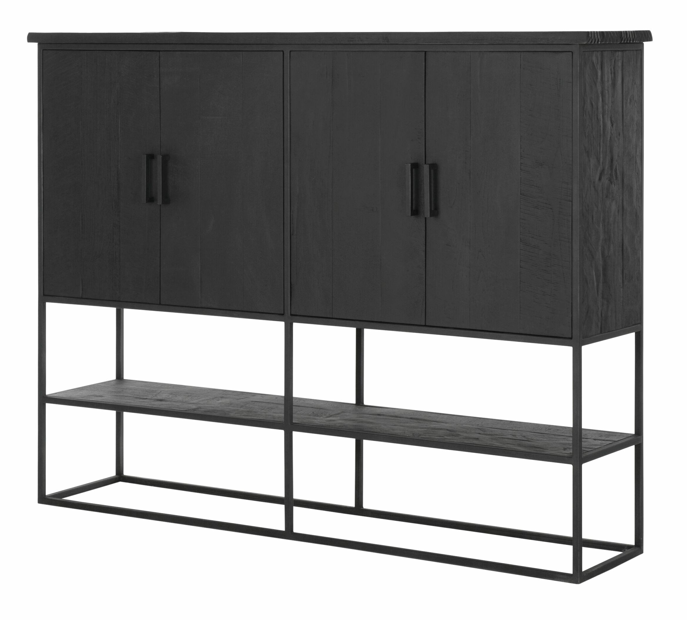 DTP Home Opbergkast 'Beam' Teakhout, 180 x 140cm, kleur Zwart