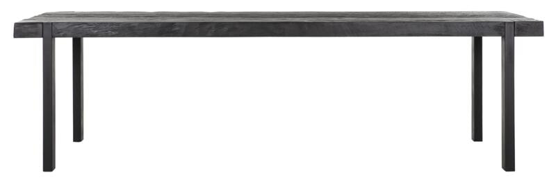 DTP Home Eettafel 'Beam' Teakhout, 275 x 100cm, kleur Zwart
