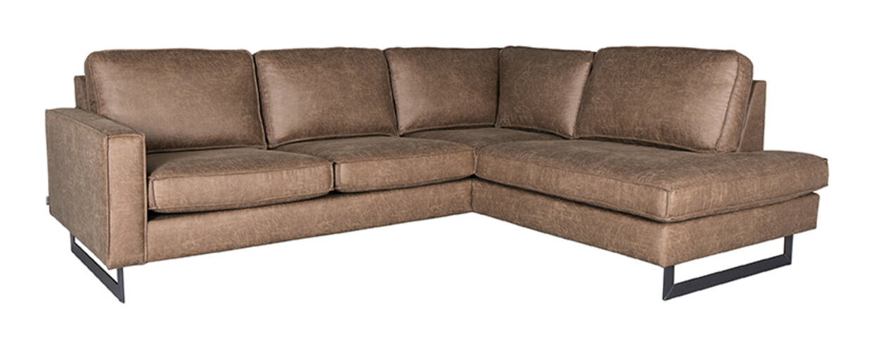 LABEL51 Hoekbank 'Arezzo', 2,5-zits + ottomane, kleur Taupe LABEL51 Hoekbank 'Arezzo', 2,5-zits + ottomane, kleur Taupe