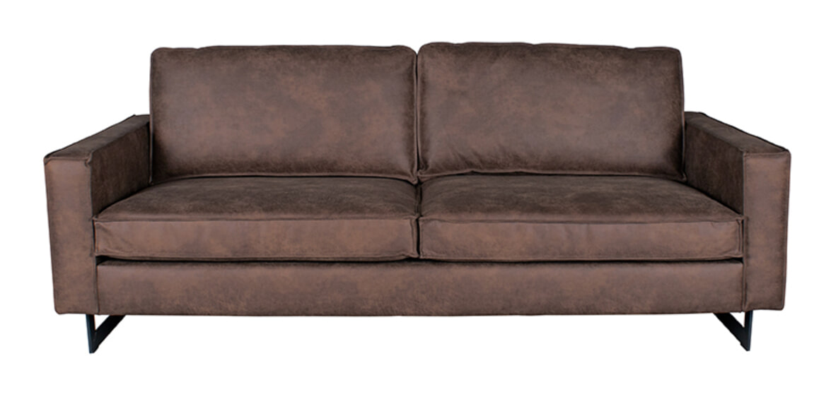 LABEL51 Bank 'Arezzo', 3-zits, kleur Bruin LABEL51 Bank 'Arezzo', 3-zits, kleur Bruin