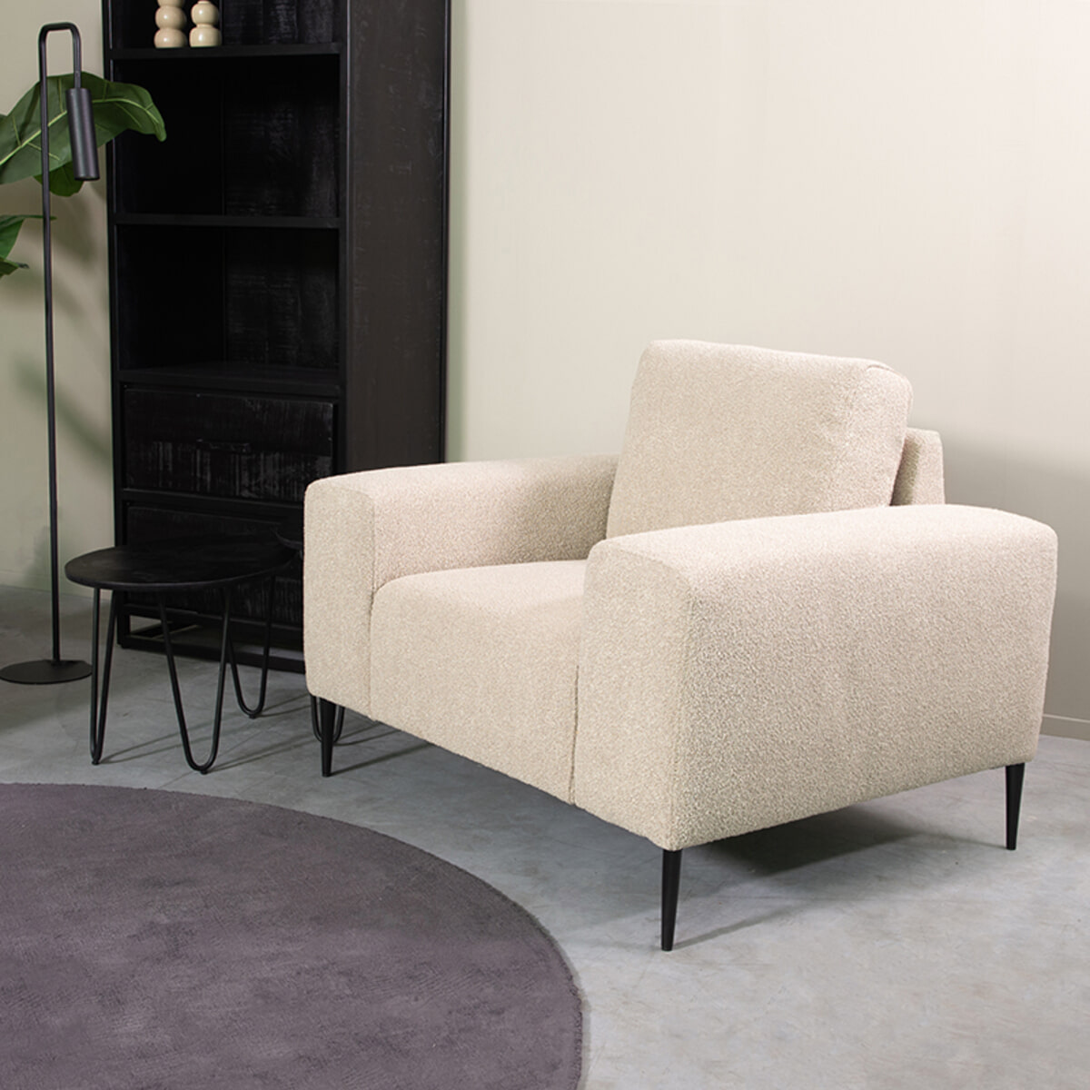 LABEL51 Fauteuil 'Ferraro' Bouclé