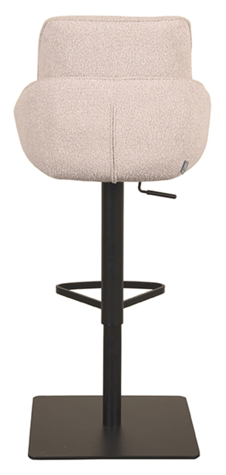 LABEL51 Barkruk 'Beauty' Bouclé, kleur Naturel (zithoogte 56-82cm)