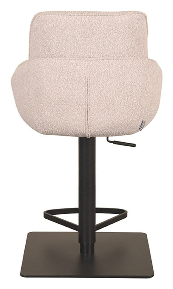 LABEL51 Barkruk 'Beauty' Bouclé, kleur Naturel (zithoogte 56-82cm)