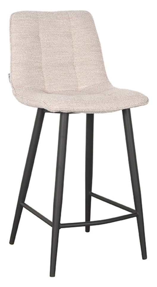 LABEL51 Barkruk 'Jelt' Bouclé, kleur Naturel (zithoogte 65cm)