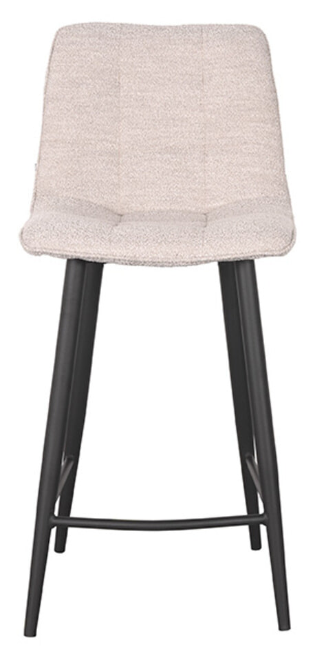 LABEL51 Barkruk 'Jelt' Bouclé, kleur Naturel (zithoogte 65cm)
