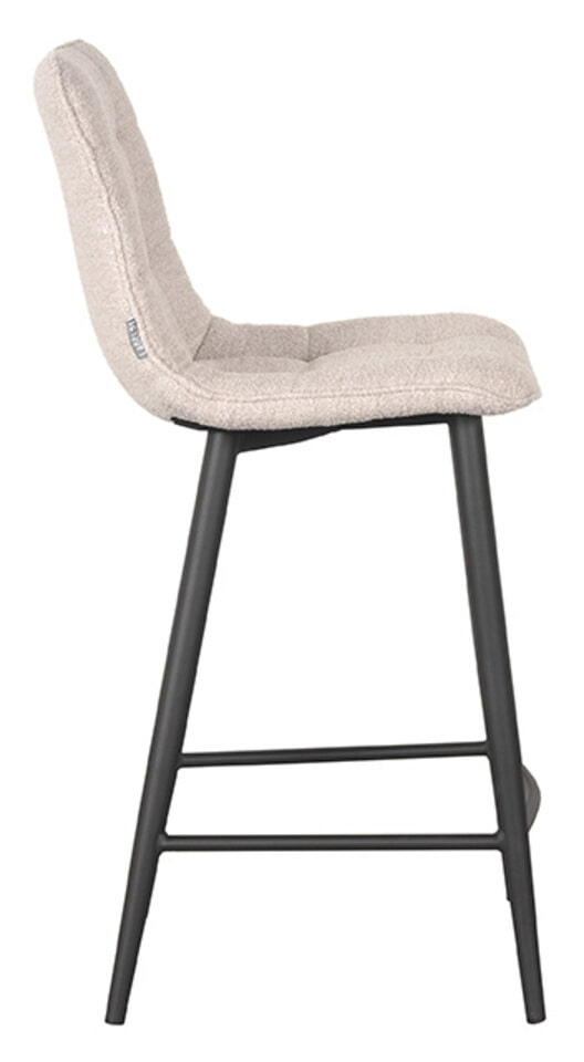 LABEL51 Barkruk 'Jelt' Bouclé, kleur Naturel (zithoogte 65cm)
