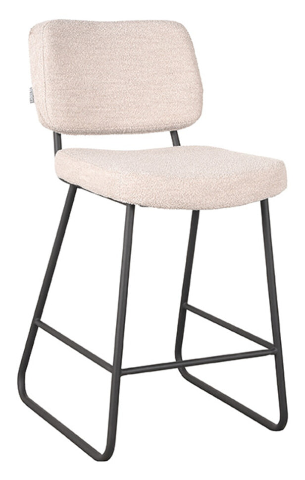 LABEL51 Barkruk Noah Bouclé - Naturel (zithoogte 65cm)