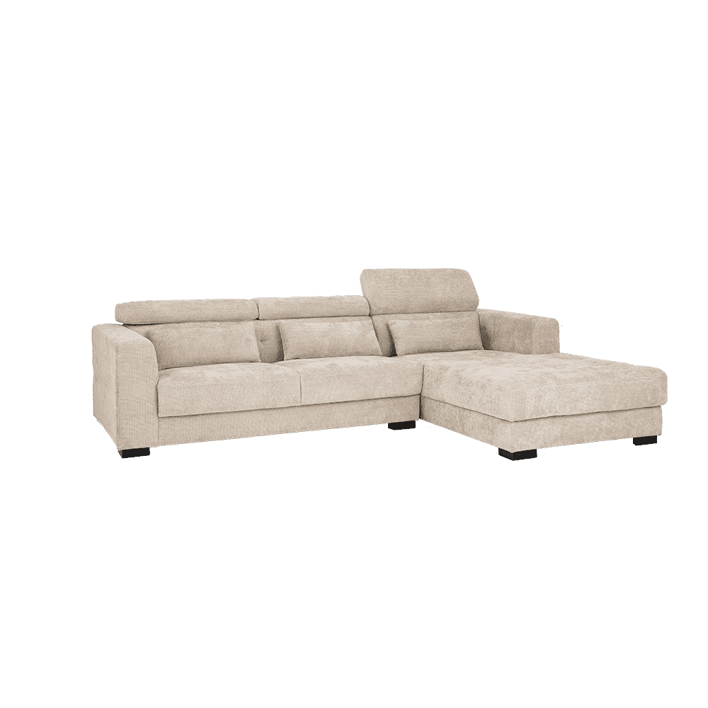 Tower Living 3-zits Loungebank 'Brighton' Rechts, kleur Ivory