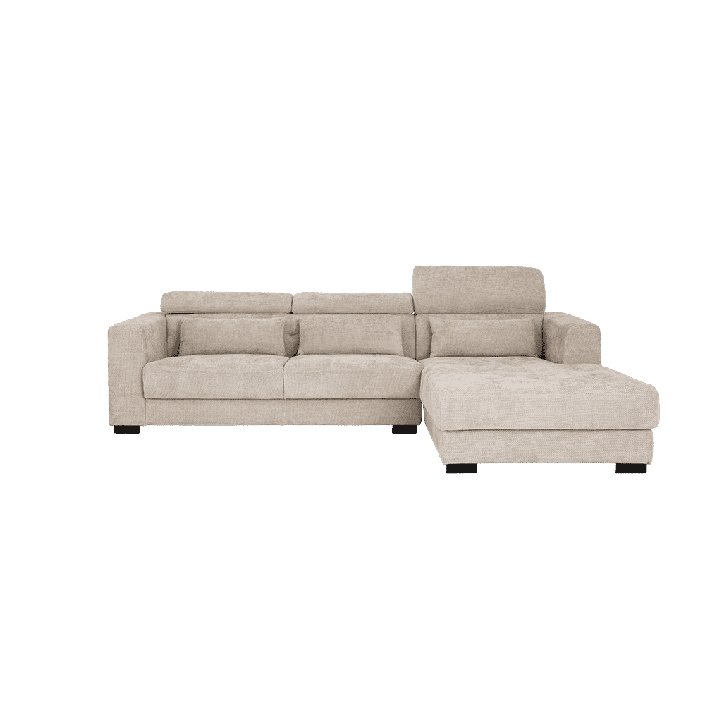Tower Living 3-zits Loungebank 'Brighton' Rechts, kleur Ivory