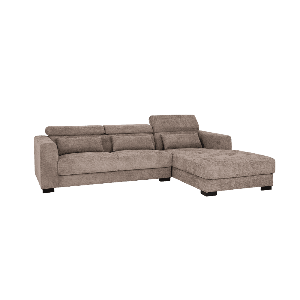 Tower Living 3-zits Loungebank 'Brighton' Rechts, kleur Taupe