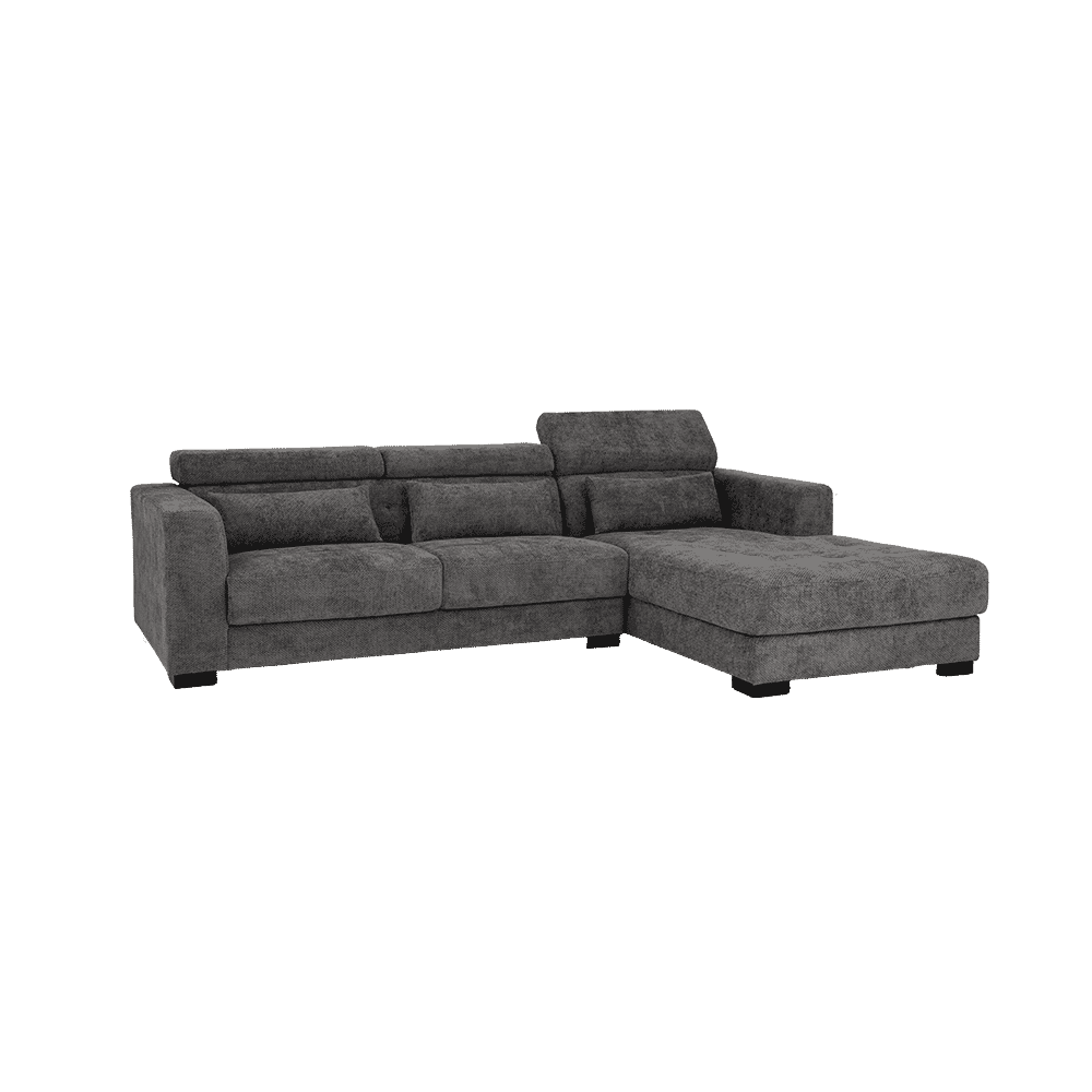 Tower Living 3-zits Loungebank 'Brighton' Rechts, kleur Grijs