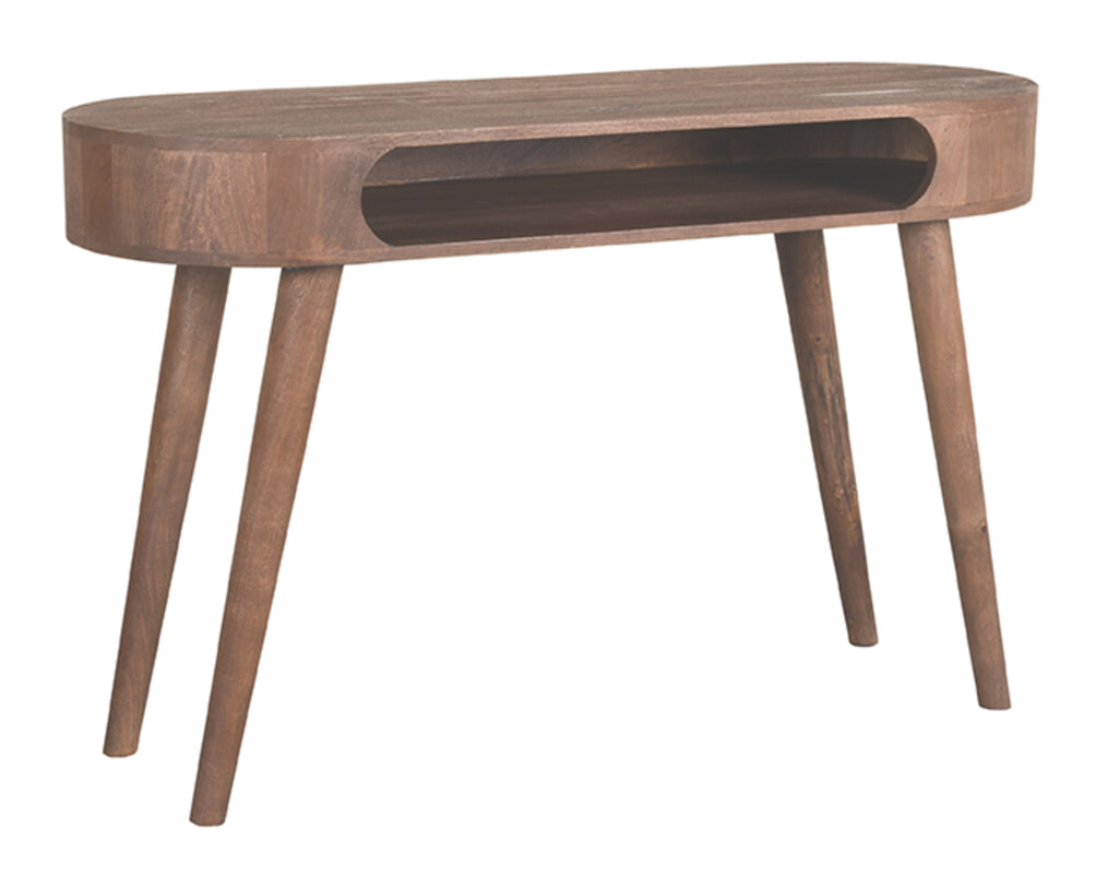 LABEL51 Bureau/Sidetable 'Bella' Espresso Mangohout, 120cm