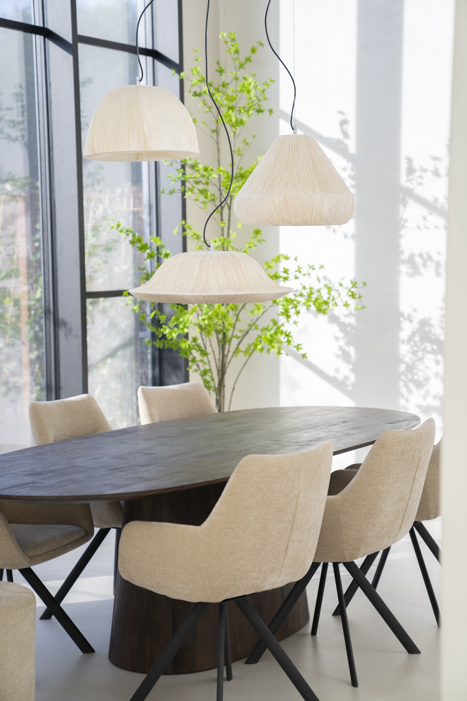By-Boo Hanglamp 'Lokta' Handgeschept papier, 44cm