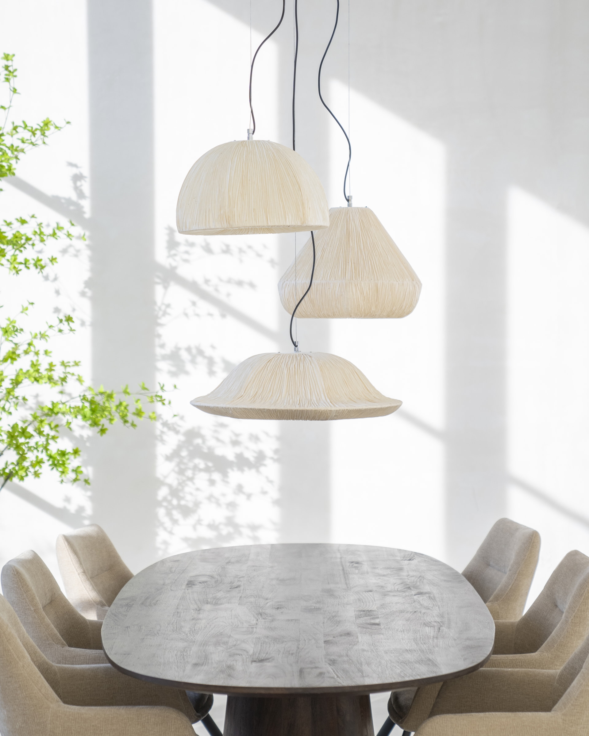 By-Boo Hanglamp 'Lokta' Handgeschept papier, 63cm